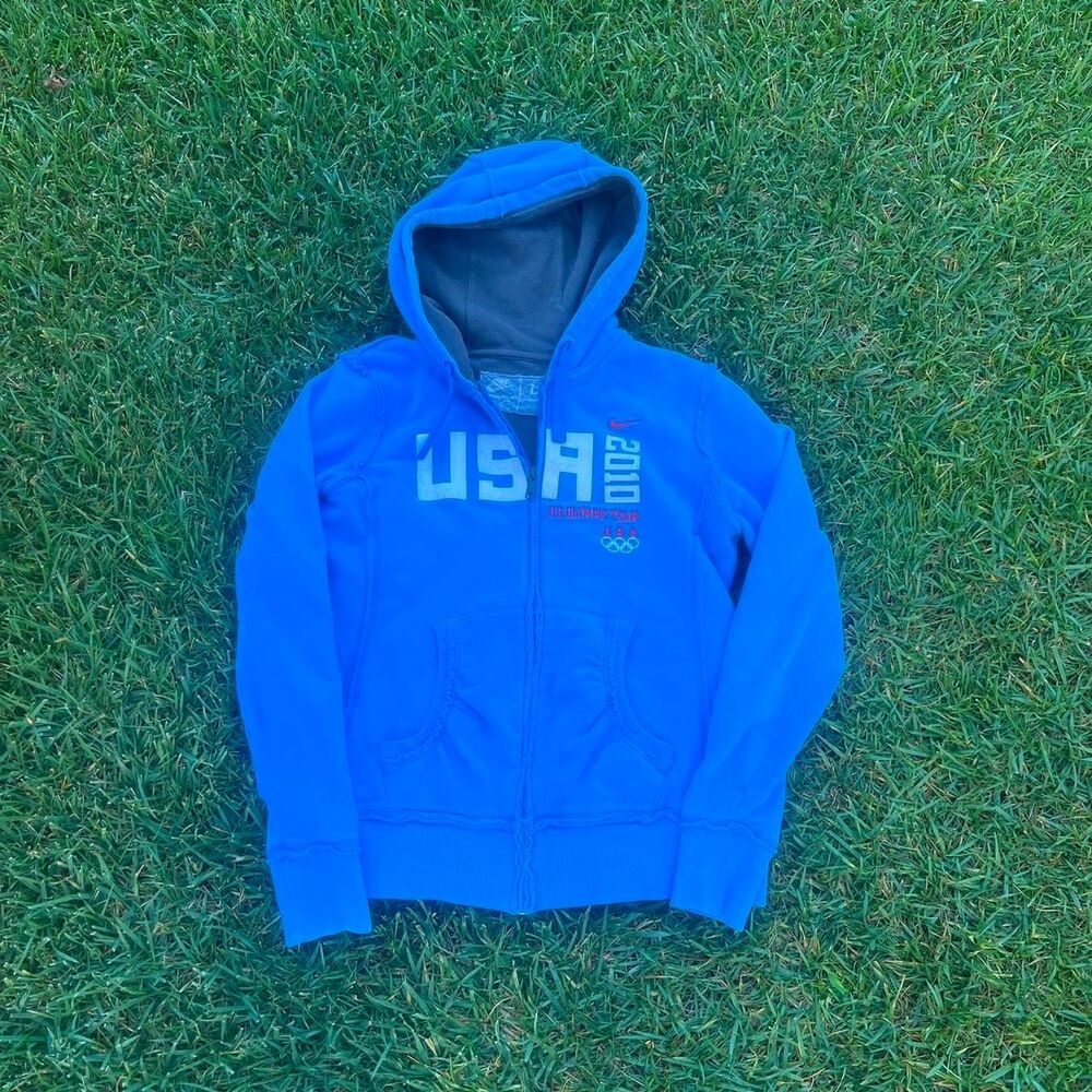 Team USA Olympic team Nike y2k zip up hoodie women’s size L